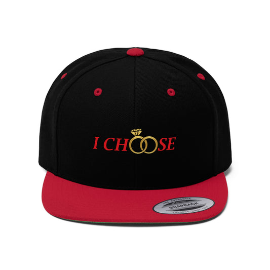 I Choose Unisex Flat Bill Hat