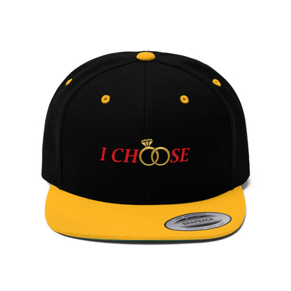 I Choose Unisex Flat Bill Hat