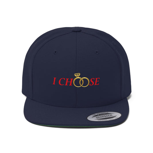 I Choose Unisex Flat Bill Hat