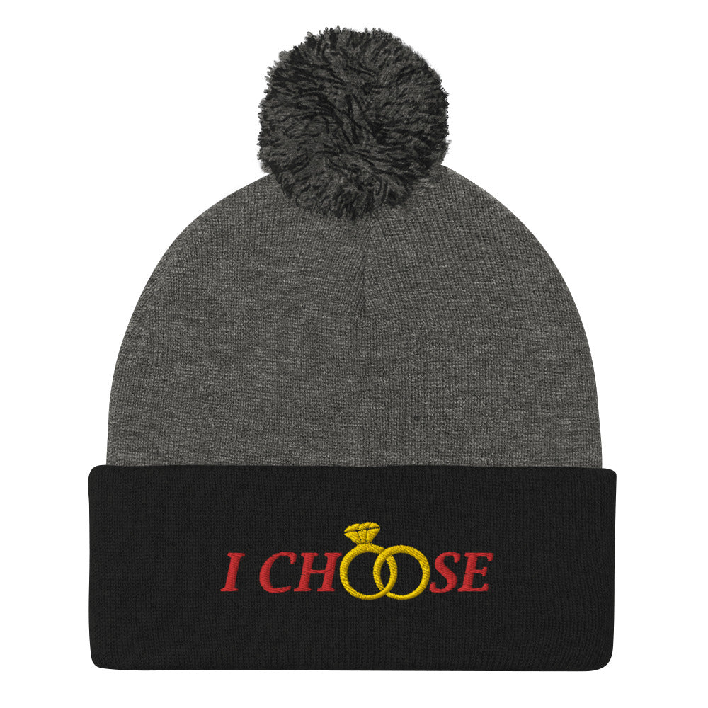 I Choose Pom-Pom Beanie