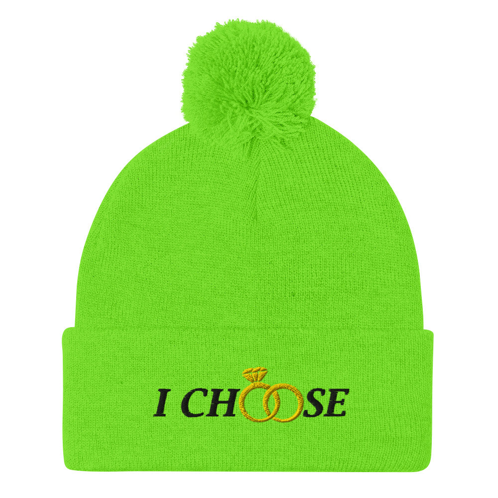 I CHOOSE Pom-Pom Beanie